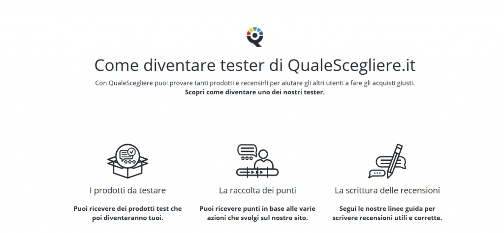 Community tester QualeScegliere.it